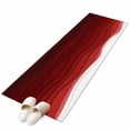 thumbnail image 2 of 2'x6' Rug Runners for Hallways Kitchen, Red Ombre Stripes Non Slip Entryway Beside Floor Carpet Runner, Modern Abstract Sea Waves Aesthetic Washable Laundry Room Bedroom Throw Rugs Mat for Family Pet, 2 of 8