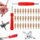 thumbnail image 1 of 33 Uds. Herramienta de reparación de removedor de núcleo de válvula/herramientas para válvulas de neumáticos removedor de núcleo de válvula con 30 Uds de núcleo de válvula para reemplazo de coche esquí esquí Gafas de esquí, 1 of 5