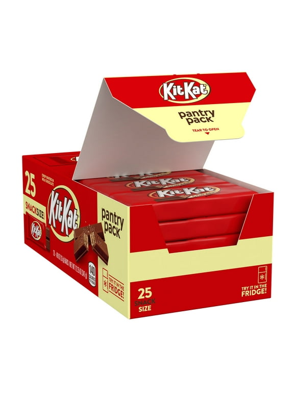 Kit Kat Milk Chocolate Wafer Snack Size Candy, Pantry Pack 12.25 oz, 25 Pieces
