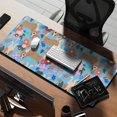 thumbnail image 2 of Long Mouse Pads for Desk,Basset Hound Dog and Flower Desk Mats on Top Of Desks, Desk Mouse Pad Extra Large with 3mm Non-Slip Base and Stitched Edge for Gaming,Office,Work,Home 35.4"x15.7", 2 of 6
