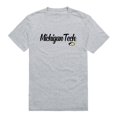 thumbnail image 1 of W Republic 554-341-HGY-01 Men Michigan Tech Script T-Shirt, Heather Grey - Small, 1 of 1