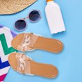 thumbnail image 3 of WHAMVOX  Women's Sandals for Summer Flat Dressy Miss Woman Transparent, 3 of 8