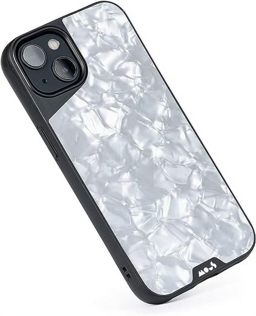 Mous Case for iPhone 13 White Acetate Limitless 4.0 Protective iPhone 13 Case MagSafe