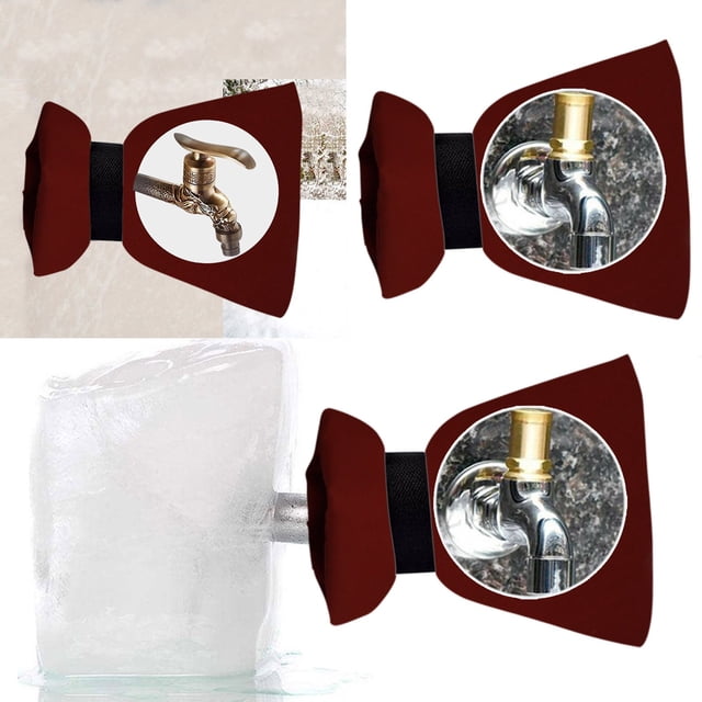 LSLJS 2 Pcs Housse de Protection pour Robinet Hiver Extérieur Sortie d'Eau Isolation Antigel, Housses Antigel