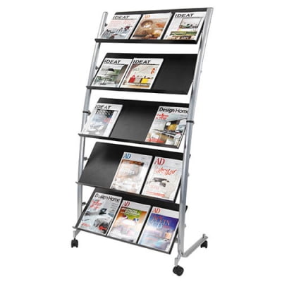 Alba Designed Large Mobile Literature Display 5 levels ABADD5GM