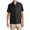 Black, variant on Textured Camp Shirt with Chest Pocket Short Sleeve Open Collar