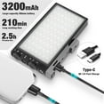 thumbnail image 4 of Pixel G1s RGB Video Light with APP Control, Built-in 12W Rechargeable Battery LED Camera Light, 10 Common Lighting Effects, CRI&acirc;&yen;97 2500-8500K RGB Vid, 4 of 7