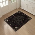 thumbnail image 3 of ODIKA Dark Gothic Coiled Serpent With Abstract Floral Vines Snake Art Refined Stain Resistant Flatwoven for Entryway, Kitchen, Mudroom, 3 of 7