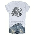 thumbnail image 1 of Hvobtty T-Shirt à Manches Courtes Col Rond Décontracté pour Femmes, T-Shirt de Sport de Baseball Imprimé avec Col Rond et Haut à Manches Courtes, 1 of 4