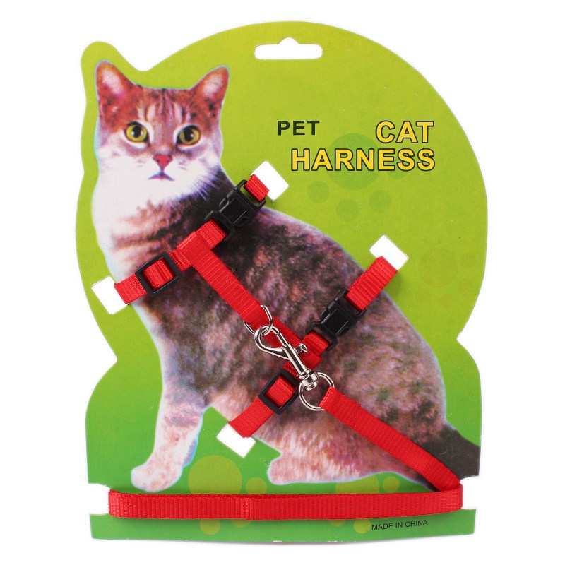 Cat Harness with Leash Pet Adjustable Breathable Vest Kittens Chest