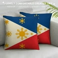 thumbnail image 3 of Orinice Flax Throw Pillow Cover Islands Philippines Flag Manila Republic Asean Asia Asian Association  Pillowcase Home Decor Square Cotton Linen Pillow Case Cushion Cover White, 3 of 5