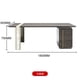 thumbnail image 1 of Italian style minimalist solid wood desk villa designer modern light luxury large office desk My Lux Decor Round, 1 of 12