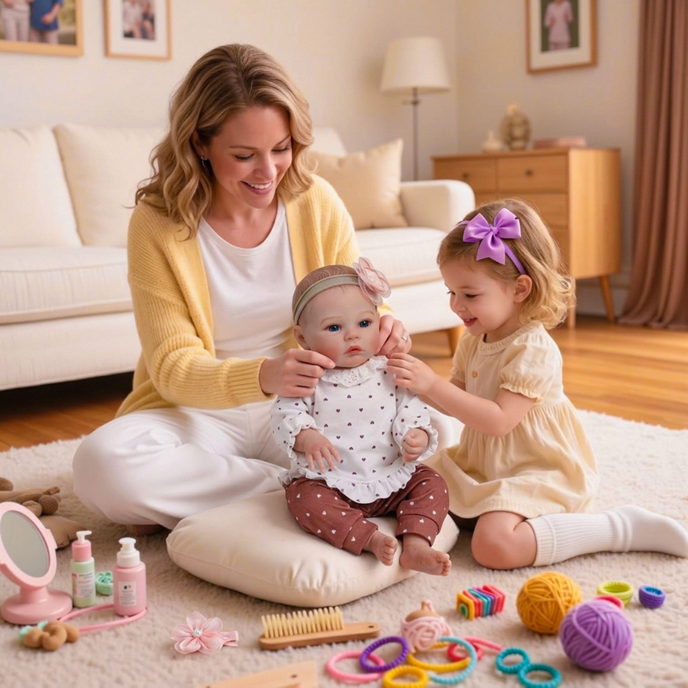 Lifelike Reborn Baby Dolls - 18 Inch Realistic Newborn Baby Dolls Girl, Real Life Baby Dolls with Soft Weighted Body, Real Baby Reborn Gift with Accessories for 3+ Years Old Kids
