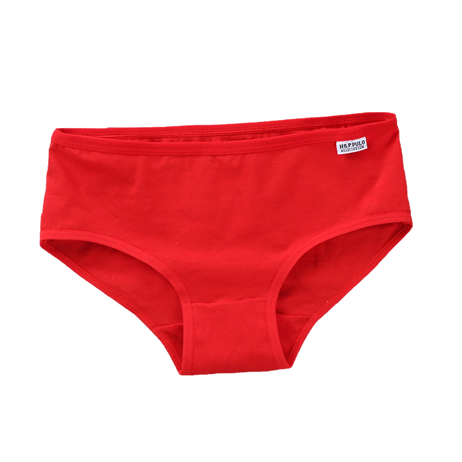 QIIBURR 100% Cotton Underwear Girls underwear Pure Cotton Briefs Solid ...