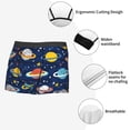 thumbnail image 3 of Gaeub Planets and Stars Print Men's Boxer Briefs,Super Fit Boxer Briefs for Men,Quick-Dry Underwear with 4-Way Stretch-X-Large, 3 of 5