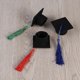thumbnail image 4 of 5 Pcs Mini Graduation Wine Bottle Decorative Tassel Fancy Dr Graduated Bachelor Hat for Wine Bottle Decoration (Red/Black/Green/Yellow/Dark Blue), 4 of 4