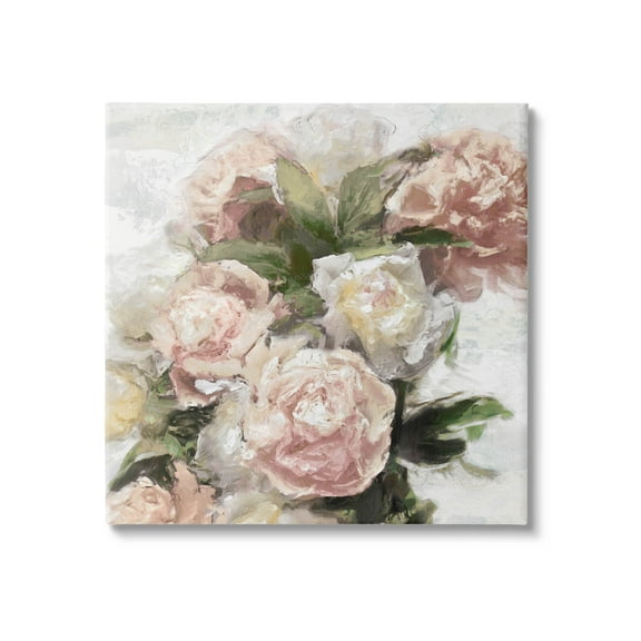 Pink Carnation Flower Blossoms Botanical & Floral Graphic Art Gallery Wrapped Canvas Print Wall Art