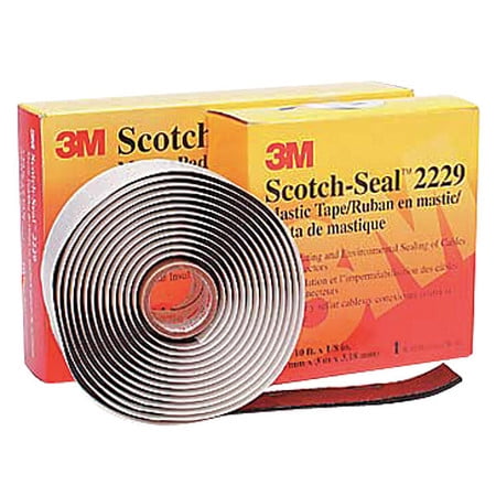 2229-P-2-1//2x3-3//4 3M Mastic Tape,125 mil,2-1//2/" x 3-3//4/",PK40