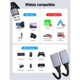 thumbnail image 4 of Divisor USB KAYQINHO 1 entrada a 2 salidas USB 2.0, paquete doble, 4 of 7