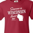 thumbnail image 4 of Inktastic Someone in Wisconsin Loves Me Youth T-Shirt, 4 of 5