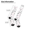 thumbnail image 2 of Naloa Alpacas and Hearts Thigh High Socks Extra Long Stretchy Sock Women Over Knee High Opaque Stocking Daily Wear, 2 of 6