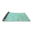 thumbnail image 2 of Ahgly Company Indoor Rectangle Oriental Light Blue Modern Area Rugs, 6' x 9', 2 of 4