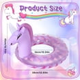 thumbnail image 6 of Hengguang Inflatable Pool Float Kids, Unicorn Swimming Ring with Glitters, Summer Outdoor Water Lounge Swim Tube Rings, Fun Beach Floaties Swim Floaty Pool Toys for Girls Boys 2-8 Years Old, 6 of 7