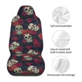 thumbnail image 5 of Yiaed Roses Skulls Print Car Seat Covers,Universal Auto Seats Protector Fits for Car,SUV Sedan,Truck,Automotive Seat Covers & Accessories(Two packs), 5 of 7