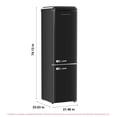 thumbnail image 6 of Frigidaire 9.0 Cu. ft. Bottom Mount Retro Refrigerator, Apartment Size Compact Fridge in Black, 6 of 12