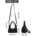 thumbnail image 5 of Deago Small Tote Bag for Women PU Leather Crossbody Shoulder Bag Fashion Satchel Purse Top Handle Hobo Bags Handbags with Adjustable Strap (Black), 5 of 9