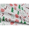 thumbnail image 4 of oneOone Rayon White Fabric Merry Christmas Craft Projects Decor Fabric Printed By The Yard 56 Inch Wide-DYW, 4 of 5