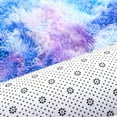 thumbnail image 6 of Junovo Fluffy Oval Rug Soft Tie Dye Area Rugs Shaggy Colorful Carpet Plush Bedside Carpet for Teen Dorm Baby Nursery,2.6 x 5.3ft,Blue Purple, 6 of 7