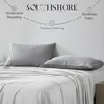 thumbnail image 3 of Southshore Fine Living, Inc. Cooling Pillow Cases King Size Set of 2, King Size Bedding, Steel Grey, 3 of 7