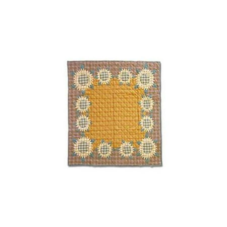Patch Magic QKSUNF Sunflower, Quilt King 105 x 95 inch