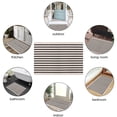 thumbnail image 3 of Alfombra de exterior LEEVAN a rayas blancas y negras, 60 x 130 cm, 3 of 8