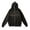 Black, variant on Puliio Mens Zip Up Hoodie Couple Style Butterfly Letter Print Casual Loose Fit Pullover Jacket Daily Wear Outdoor Activities Comfortable Full Zip Hooded Sweatshirts With Pocket