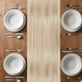 thumbnail image 6 of Orange Brown Table Runner - 108 Inch Long, Kitchen Dining Table Runner Dresser Scarves, Modern Abstract Art Ombre Striped Farmhouse Decor for Coffee Tables Wedding Party Banquet, 6 of 8