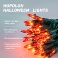 thumbnail image 3 of Cadena de luces Hopolon Orange para Halloween, 13 pies, 50 luces, paquete de 2, 3 of 6