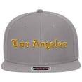 thumbnail image 6 of Old English Los Angeles Embroidered Flat Bill Snapback Cap, 6 of 10