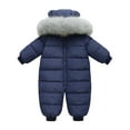 thumbnail image 6 of Toddler Baby Girls Boys Sweater Coat Winter Outwear Zipper Jumpsuits Snowsuit Coat Romper, 1-18 Months, 6 of 8
