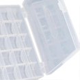 thumbnail image 3 of Boîte à canettes 25 emplacements transparente vide, organiseur de rangement pour couture et artisanat, étui en plastique, 3 of 4