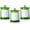Green, variant on 3 Pack Qtip Holder Dispenser, 16oz Bathroom Organizer and Storage Canisters, Glass Apothecary Jars with Lid - Home Decor, Room Decor Aesthetic (Frosted White)