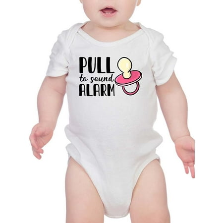 

Pull To Sound Alarm Pacifier Bodysuit Infant -Smartprints Designs 24 Months