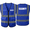 Blue, variant on SECURITY Vest for Security Guards High Visibility Reflective Security Vest with Pockets Hi Vis Work Vest Meets ANSI/ISEA