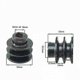 thumbnail image 5 of Double Groove V Belt Pulley - 20mm Id, Fits Various Engines (color: Black), 5 of 5