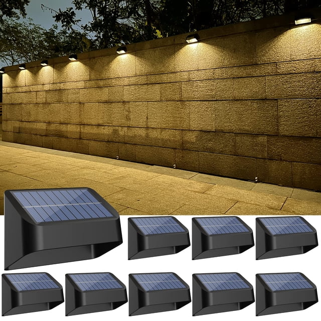 Luces solares para terraza FLITI RGB, 8 colores, IP65, impermeables, paquete de 8