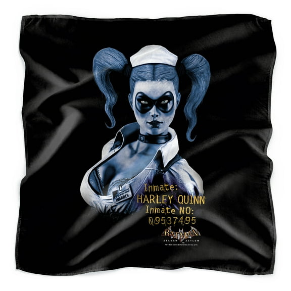 Batman: Arkham Asylum Harley Quinn Bandana (21 in x 21 in)
