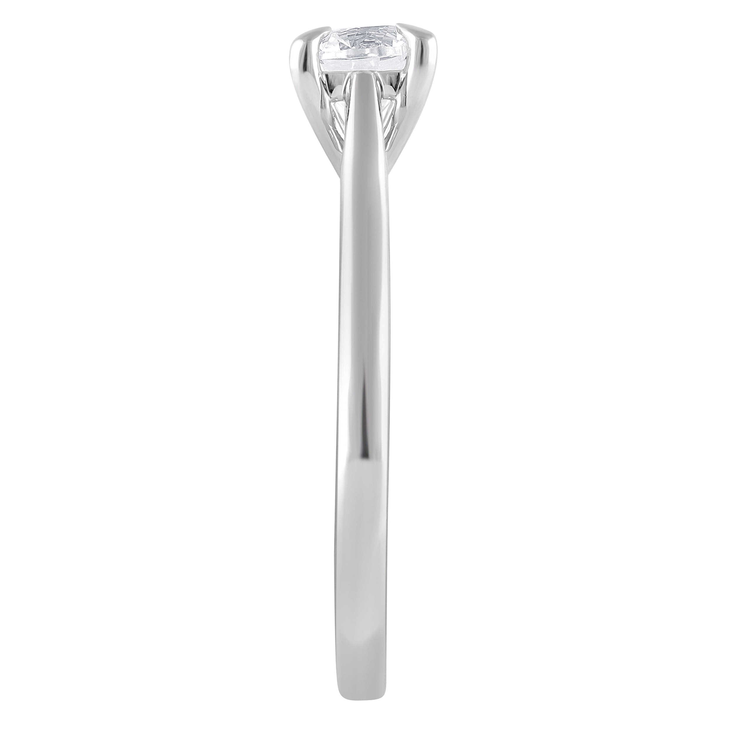 Unique Moments 3/4 Ct Round Lab Grown Diamond Solitaire Engagement Ring in 10K White Gold for Women (J, SI-I1)