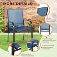 thumbnail image 6 of Suncrown Metal Outdoor Dining Chairs -Set of 2, Dark Blue, 6 of 8