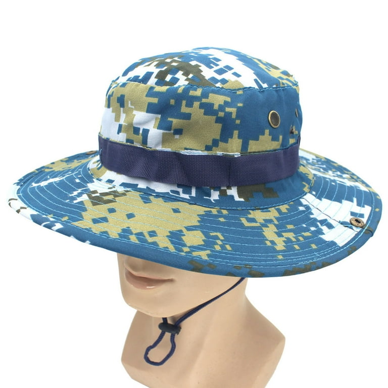 Simplmasygenix Summer Hats For Women Clearance Outddor Sun Hat Bucket Hat  Unisex Summer Bush Fishing Hiking Round Camouflage Cap